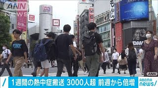 熱中症での救急搬送が倍増　先週1週間で3000人超に(20/07/28)