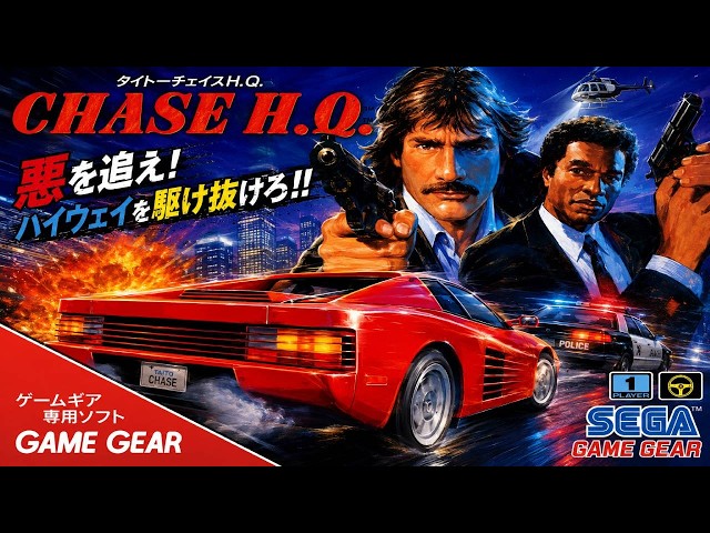 タイトーチェイスH.Q. Chase H.Q. レトロゲーム ゲームプレイ クリア