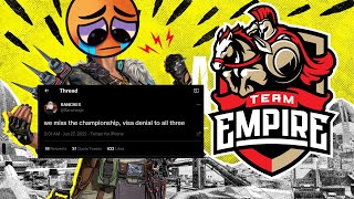 Ranches Confirms Team Empire Will Miss Worlds