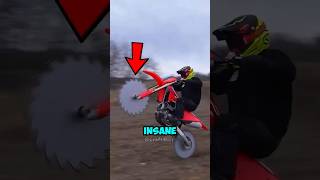They Mounted Saw Blades On A Dirt Bike And Pushed It Too Far