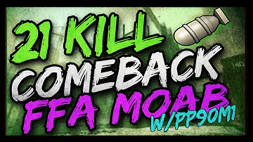 MW3: 21 KILL COMEBACK FFA MOAB on HARDHAT! w/PP90M11