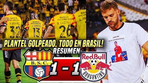 EMOTIVO HOMENAJE, FALTA de MEJORAR! BARCELONA SC 1-1 BRAGANTINO (RESUMEN) TODO SE DEFINE en BRASIL