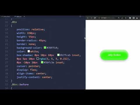 Jelly Button Design Using Html & CSS UI Design Easy