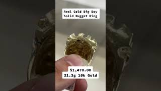 Real Gold Big Boy Solid Nugget Ring by Ijaz Jewelers Information