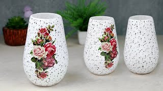 Paper Flower Vase making || Pottery making with paper- পেপার দিয়ে ফুলদানি তৈরি দেখুন