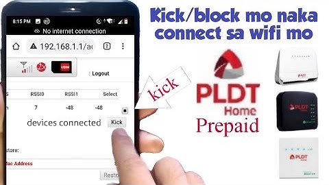 HOW TO BLOCK WIFI USER/HACKER PLDT HOME PREPAID WIFI. GAMIT LANG ANG PHONE MO
