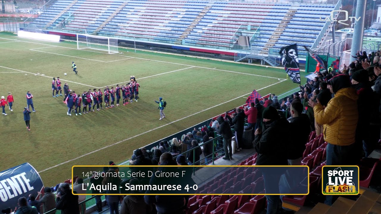 Calcio, Serie D Girone F. L'Aquila - Sammaurese 4-0