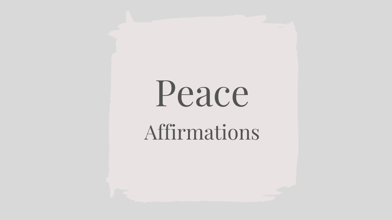 Peace Affirmations for Inner Calm | Gentle Music for Deep Calm, Soft Piano & Relaxing Voice