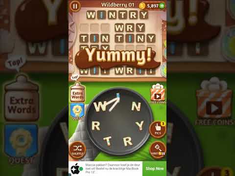 Word Cookies Celebrity Chef Wildberry Level 1