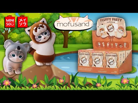 ASMR] Unboxing With My Cat 🐱 Miniso x Mofusand Fluffy Party Full