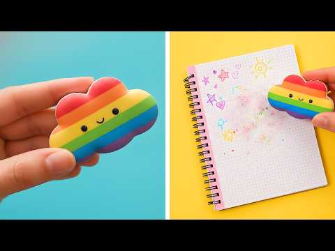 🌈 학교를 더 즐겁게! 사랑스러운 레인보우 만들기 아이디어 ✏️✨