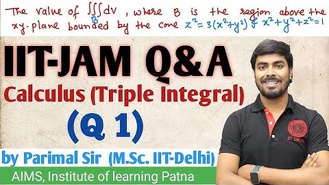 IIT-JAM Q&A | Test- 2 | (Q1) | Calculus  | Parimal Sir (M.Sc. IIT-Delhi) #AIMS #iitjam  #bscmaths