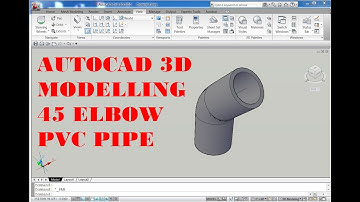 AUTOCAD 3D, How to drawing 45 elbow pvc pipe in autoCAD | rvmags