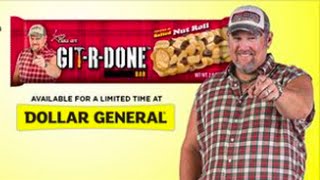 Larry the cable guy GIT-R-DONE Salted Nut Roll