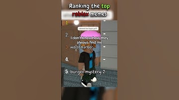 Ranking The Top Roblox Memes #roblox