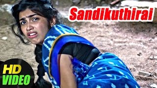 Sandikuthirai Tamil Movie | Keerthi attacked by Villain | Ganja Karuppu | Manasa | New Tamil Movie