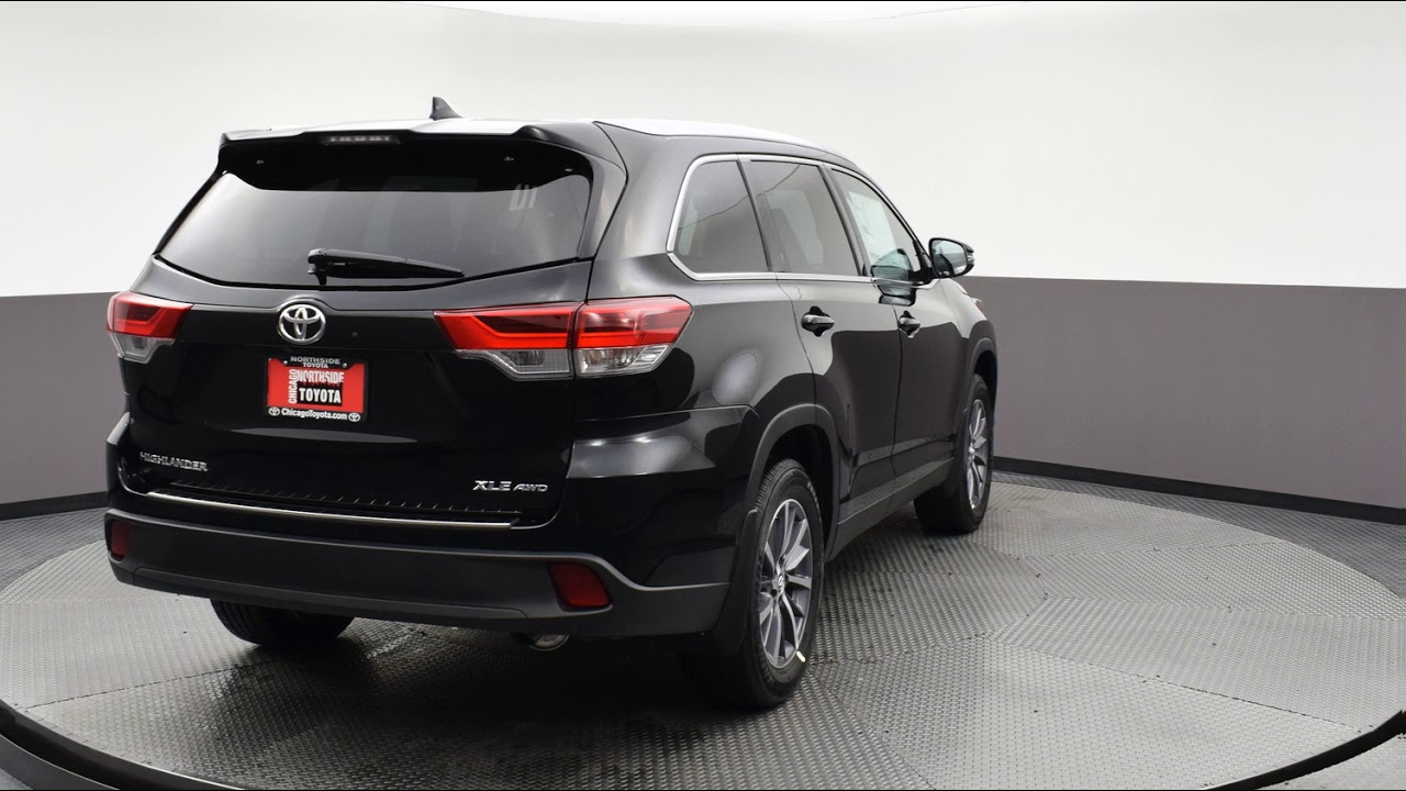 2019 Midnight Black Metallic Toyota Highlander Sport Utility #N20622 - YouTube