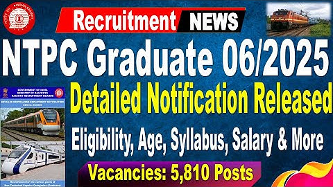 NTPC Graduate 06/2025 Detailed Notification Out | 5810 posts | by #SRINIVASMechAcademy #SRINIVASMech