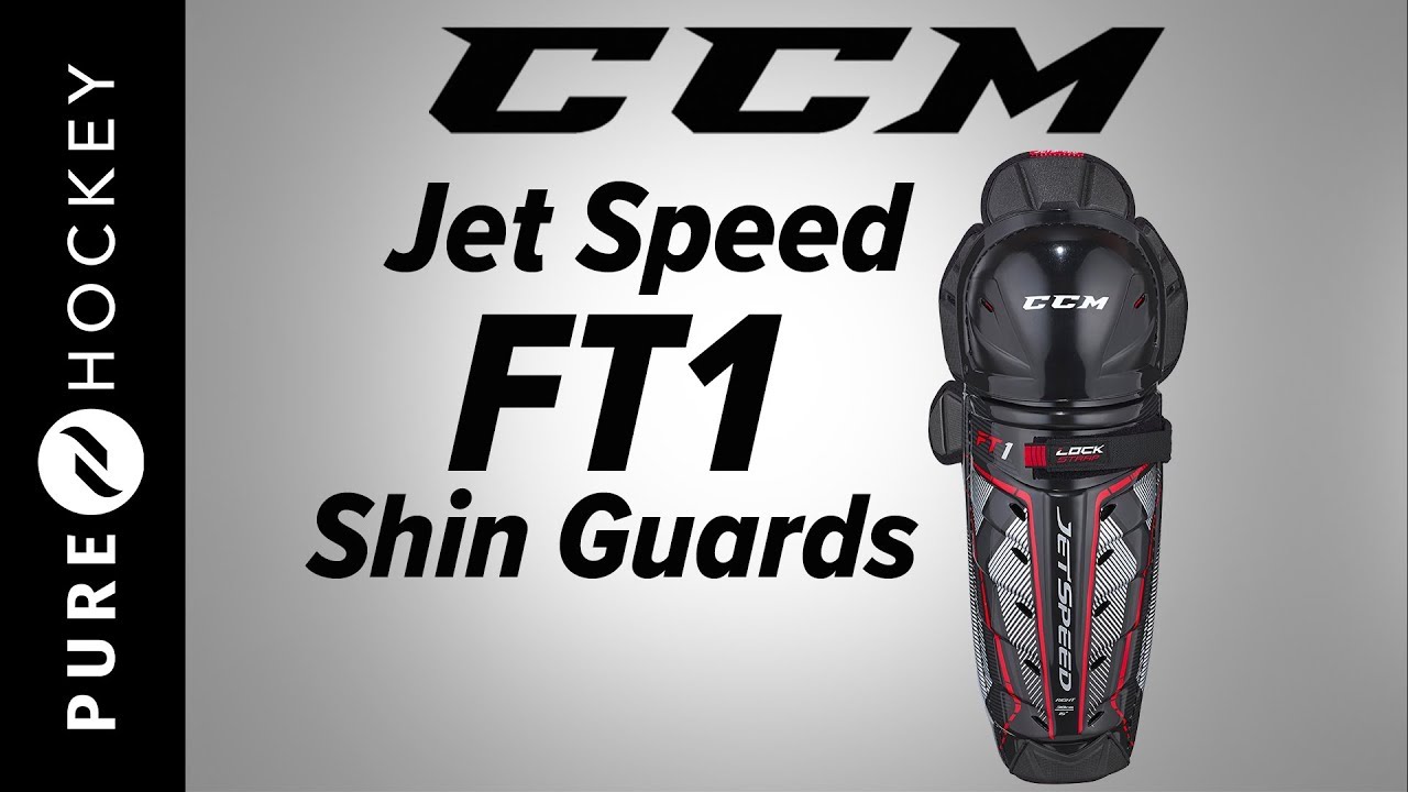 CCM Jetspeed FT1 Hockey Shin Guards Product Review YouTube