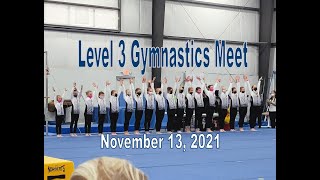 MY FIRST LEVEL 3 GYMNASTICS MEET! November 13, 2021