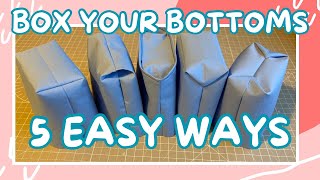 5 Super Easy Ways to Box the Corners on Bags, Pouches & Purses Boxed corners for bags and pouches