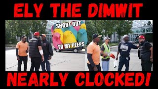 Frauditor Ely Nearly Clocked & Cops Save Him!