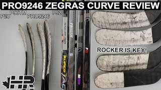 PRO9246 Zegras P86 vs P92 (P29) & P28 & P90TM hockey stick curve comparison review