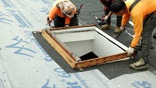 Mattsson Roofing's Skylight Approach: New Trim on the Interior of the Skylight Window Well