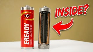 What's inside in AA battery cell 