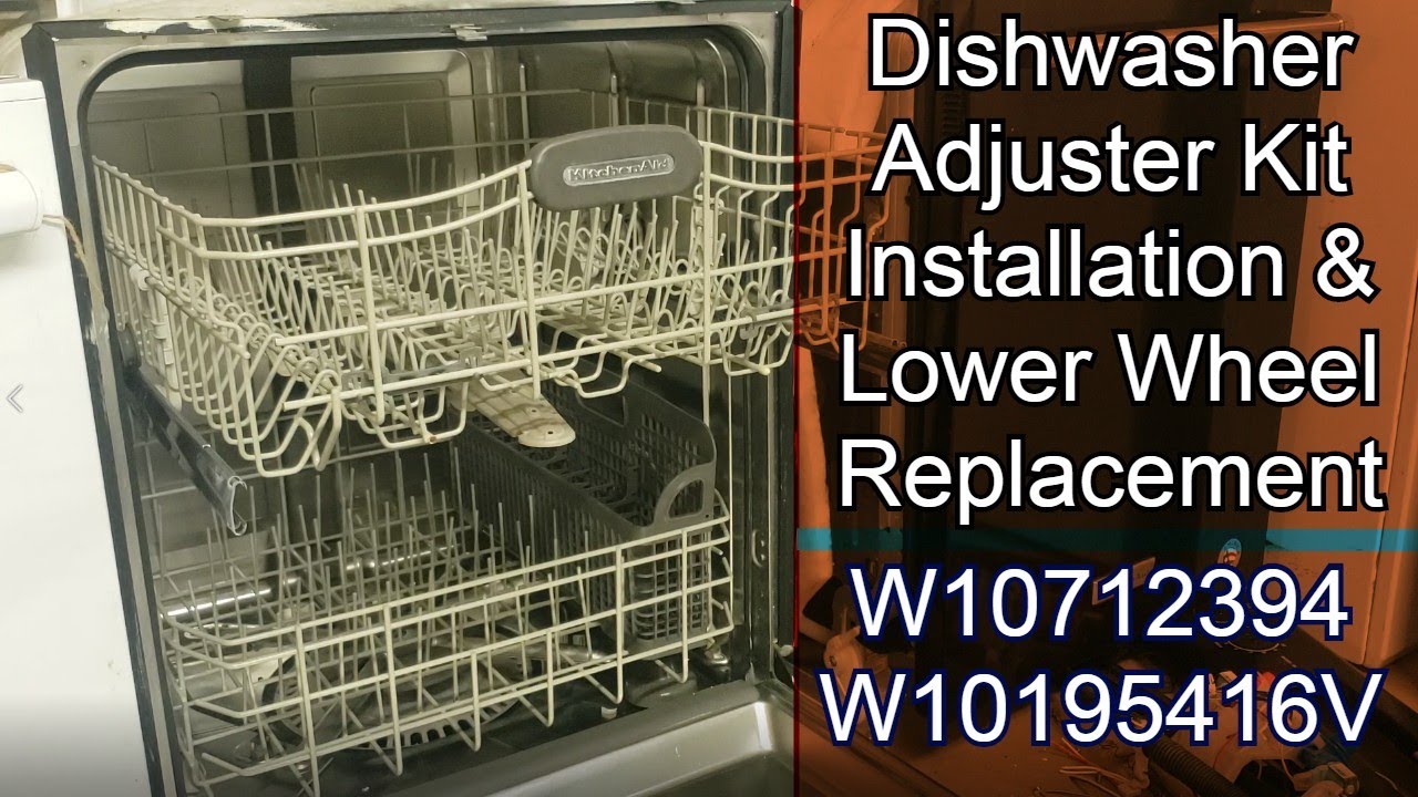 Whirlpool Dishwasher Bottom Rack Repair Lower Wheel Replacement YouTube
