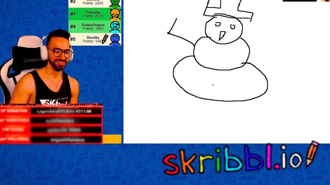 SKRIBBL.IO - BONECO DE NEVE MOCADO !