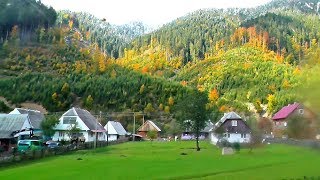 BEAUTIFUL COUNTRY  UKRAINE! Transcarpathia from the bus window. Villages and mountains, beauty!