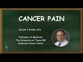 Cancer pain  complete lecture  health4theworld academy