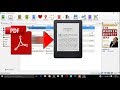 How to convert PDF files into kindle file format 2017!!!!