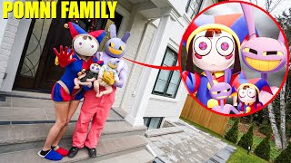 I CAUGHT POMNI'S FAMILY IN REAL LIFE! (DIGITAL CIRCUS FAMILY MOVIE)