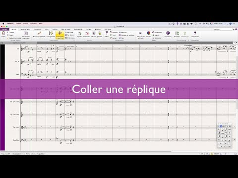 Tutoriel Sibelius #9.2 : Copier des répliques