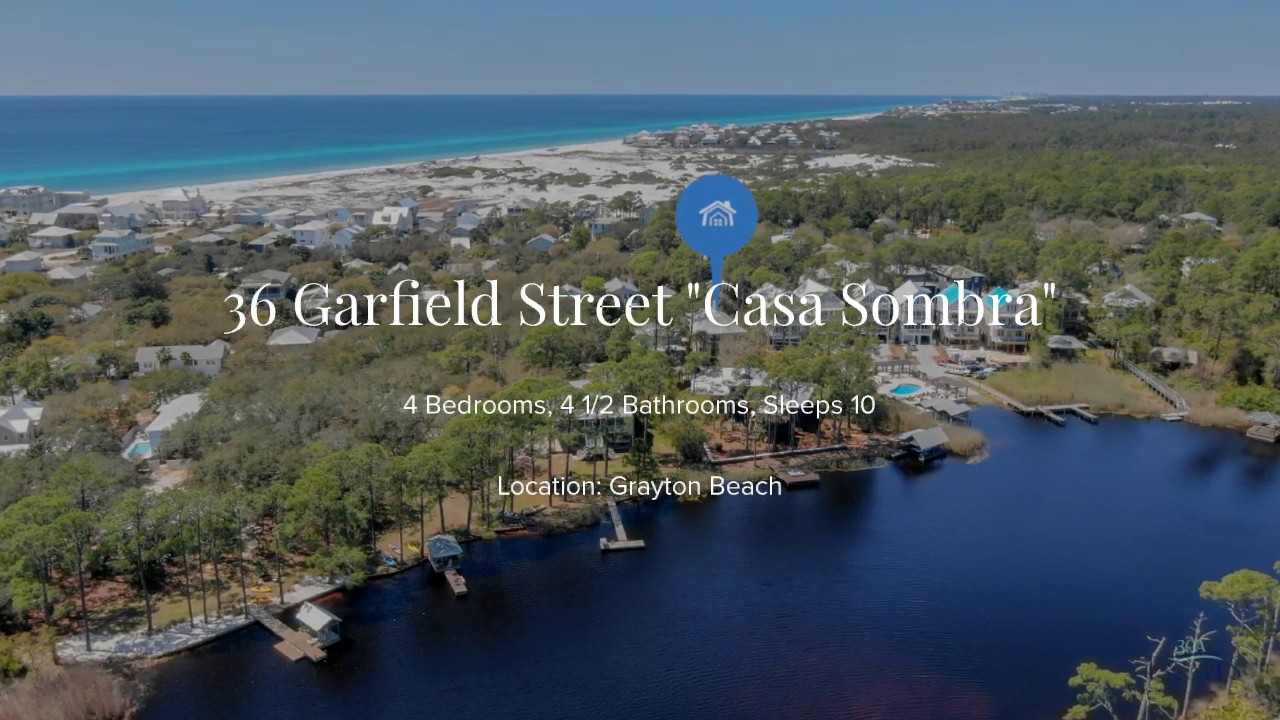 30A Florida Grayton Beach Vacation Rental 36 Garfield Street "Casa