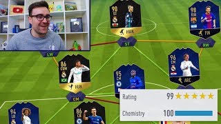MY HIGHEST RATED FUT DRAFT IN FIFA HISTORY!!!