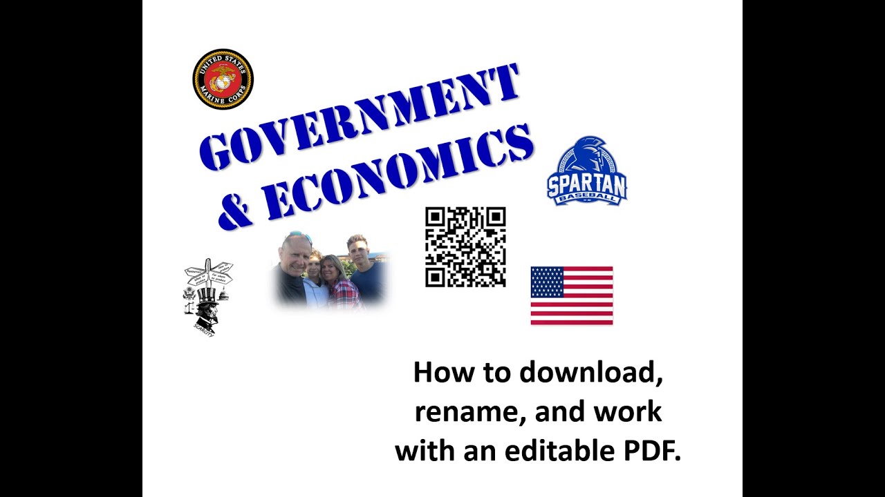 How to download and save editable pdf - YouTube