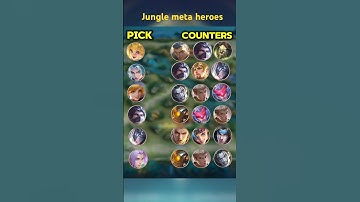 Jungle meta heroes counter #mlbb #mobilelegends #zabieruplays