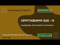 Ultimate Cryptography Quiz for Class 9-12 📚 | Practice Questions & Notes PDF