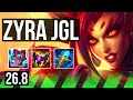 ZYRA vs GRAVES (JGL) | Good KDA: 13/1/14, 39K damage | EUW Master | 26.8
