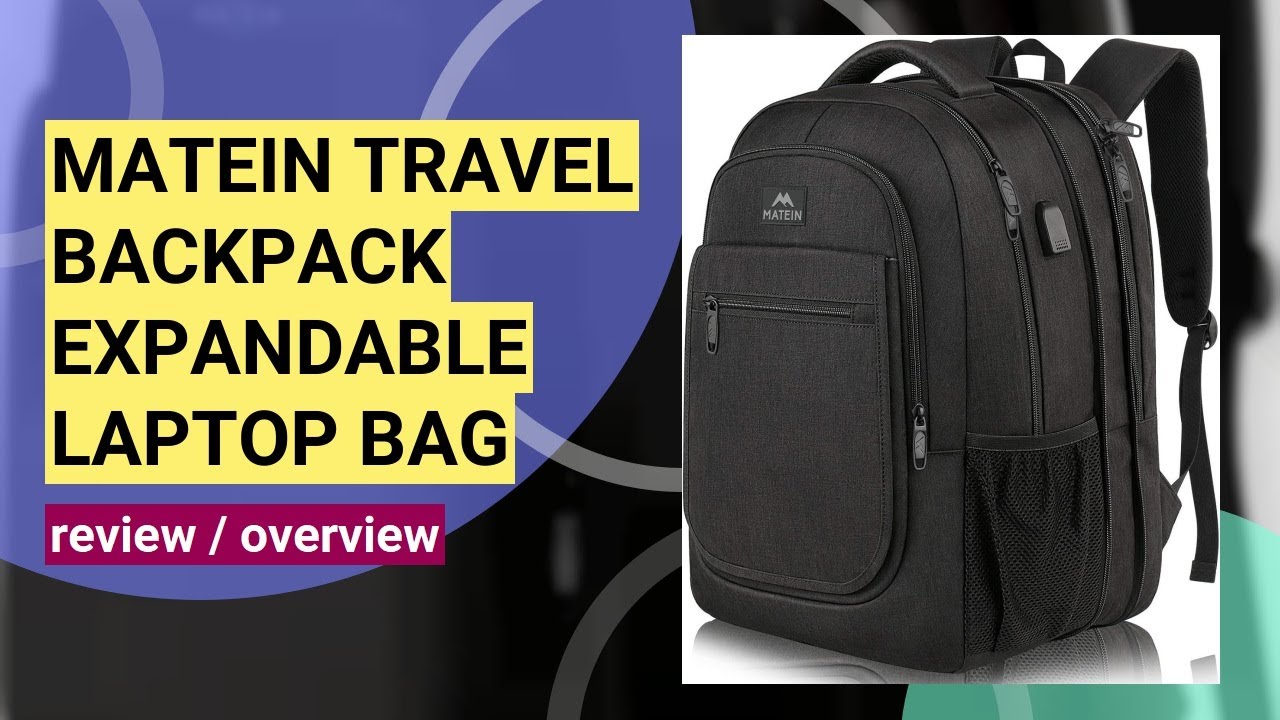 Review: MATEIN Expandable Travel Backpack with USB Charging & Anti-Theft Features