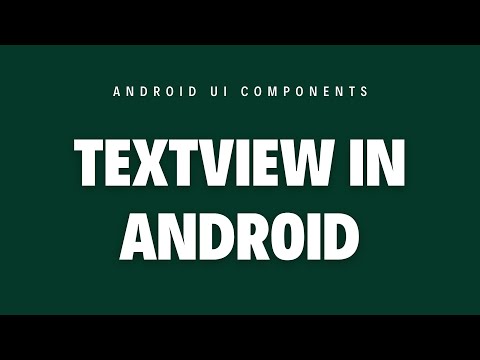 04. How to Use Android TextView | Android UI Components