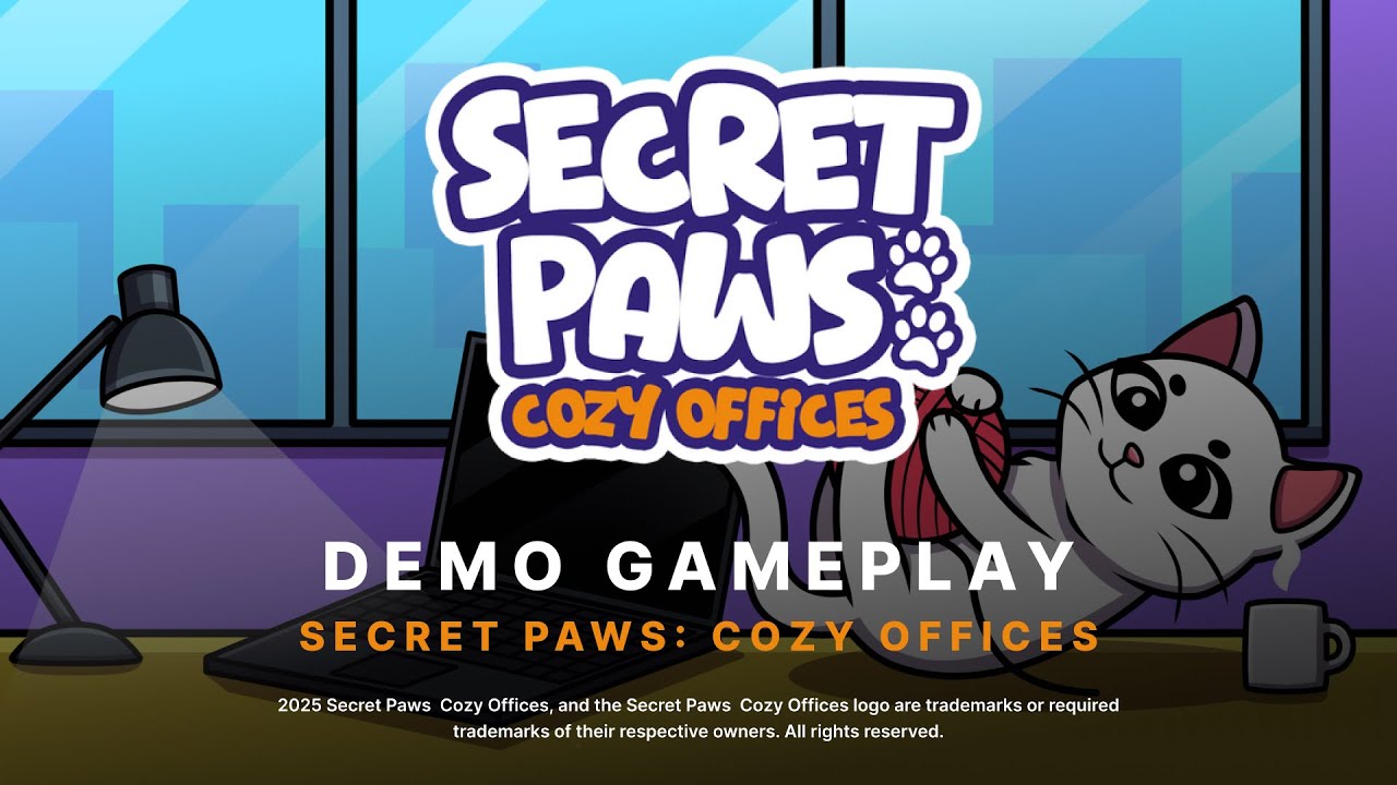 SECRET PAWS - COZY OFFICES Demo Gameplay