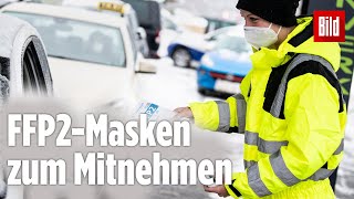 Masken to go: Autohaus bietet einen Drive-In für FFP2-Masken an