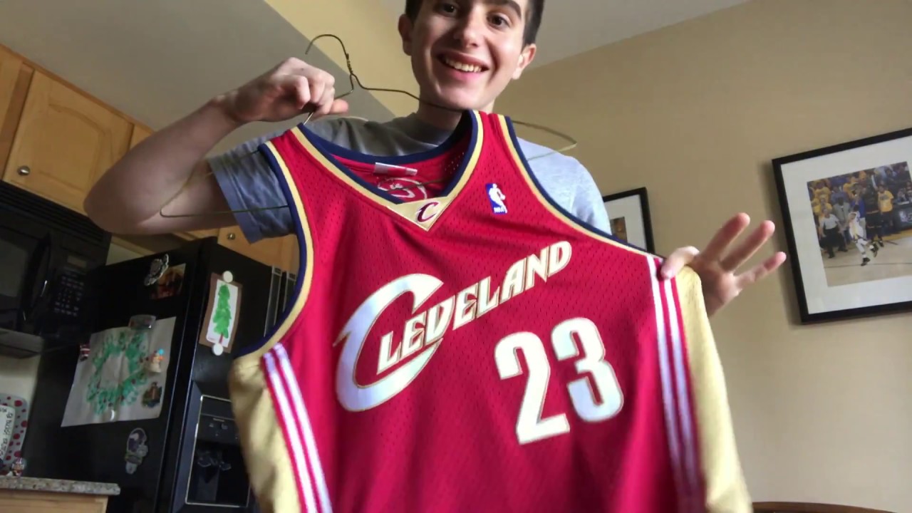 mitchell and ness lebron james jersey