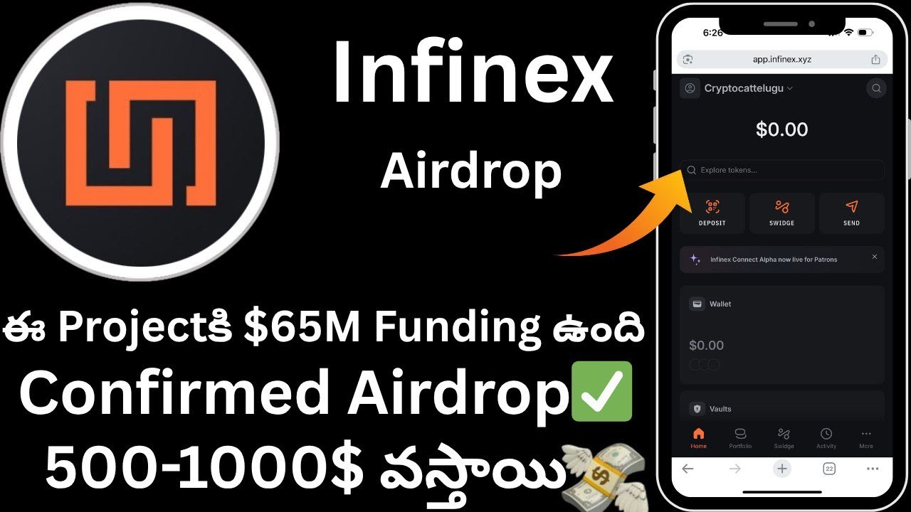 Infinex Airdrop || Swidge and play Bullrun to get qualified for rewards || Full details in Telugu