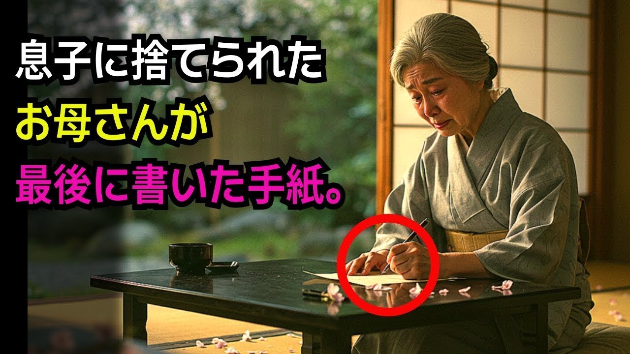 [人生のお便り] 離れていった息子へ、母が静かに残した手紙。