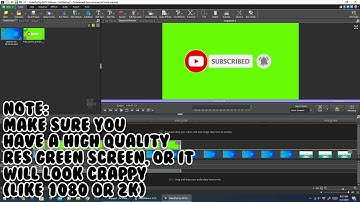 How To Use A GreenScreen In VideoPad!